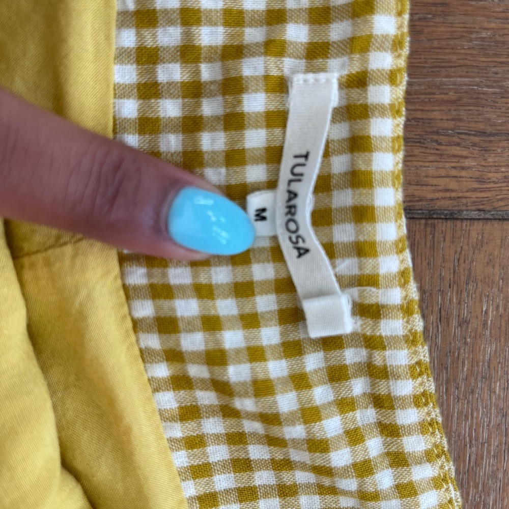 Tularosa gold/yellow gingham skort - Picture 2 of 4